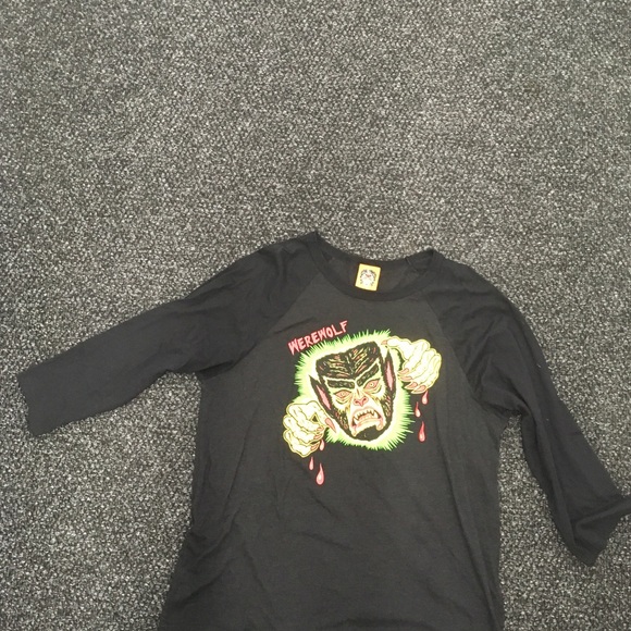 Ben Cooper Werewolf baseball tee by Micheline Pitt - Picture 3 of 4
